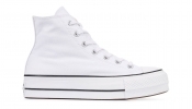Converse Womens Chuck Taylor All Star Lift Platform Hightop Shoes - Optical White - W10