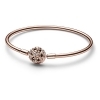 Pandora Rose Sparkling Snowflake Clasp Bangle