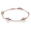 Pandora Modern Lovepods Bracelet In Pandora Rose With 42 Pave set Clear Cubic Zirconia