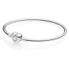 PANDORA Pandora Moments Heart Clasp Bangle