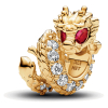 Pandora Dragon Charm 14k Gold Plating