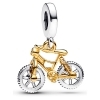 Pandora Two-tone Spinning Wheels Bicycle Dangle