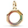 Pandora ME Rainbow Medallion Charm 14k gold plating