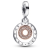 Pandora Signature Two-tone Logo Circles Dangle Charm