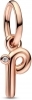 Pandora Letter P Script Alphabet Dangle Charm