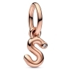 Pandora Letter S Script Alphabet Dangle Charm
