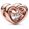 Pandora Radiant Heart & Floating Stone Charm