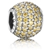 PANDORA Golden Pave Ball Charm