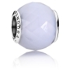 PANDORA Geometric Facets Charm - Opalescent White Crystal - 791722NOW