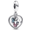 Pandora Family Spinning Heart Globe Dangle Charm