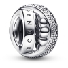 Pandora Signature Logo Pave & Beads Charm