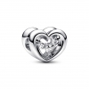 Pandora Radiant Heart & Floating Stone Charm