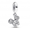 Pandora Disney Mickey Mouse Sparkling Head Silhouette Dangle Charm