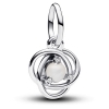 Pandora June White Eternity Circle Dangle Charm
