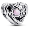 Pandora Openwork Mom and Heart Charm