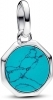 Pandora ME Turquoise-coloured Engravable Mini Medallion Charm