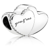 Pandora Two Hearts Charm - Clear CZ - 796560CZ