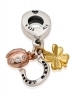 PANDORA Horseshoe Clover & Ladybird Dangle Charm