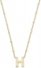 Kendra Scott Letter H Pendant Necklace Gold Metal