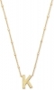 Kendra Scott Letter K Pendant Necklace - Gold Metal