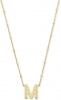 Kendra Scott Letter M Pendant Necklace Gold Metal