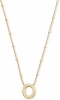 Kendra Scott Letter O Pendant Necklace Gold Metal