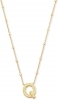Kendra Scott Letter Q Pendant Necklace Gold Metal