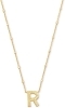 Kendra Scott Letter R Pendant Necklace - Gold Metal