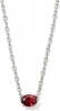 Kendra Scott Cailin Silver Pendant Necklace in Red Crystal