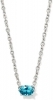 Kendra Scott Cailin Silver Pendant Necklace in Aqua Crystal