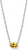 Kendra Scott Cailin Crystal Pendant Necklace Silver Golden Yellow Crystal