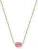 Kendra Scott Mini Elisa Gold Satellite Short Pendant Necklace