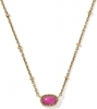 Kendra Scott Mini Elisa Vintage Gold Satellite Short Pendant