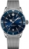 Breitling Superocean Heritage Automatic 42 Blue Dial Steel Mesh Mens Watch