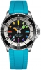 Breitling Superocean Automatic 42 Black Dial Turquoise Rubber Dive Watch