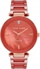 Anne Klein Red Ceramic Bracelet with Diamond Accent Ladies Watch AK/1018RGRD