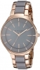 Anne Klein Rose Gold-Tone-Tone and Grey Resin Ladies Watch AK-1970RGGY