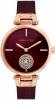 Anne Klein Rose Gold-Tone and Burgundy Mesh Ladies Watch AK-3000RGBY