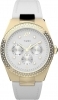 Timex Simone Multifunction Gold-Tone/White Ladies Watch TW2V80500