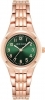 Anne Klein Rose Gold-Tone Green Dial Easy Reader Ladies Watch 10/5490GNRG