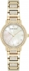 Anne Klein Gold-Tone Crystal Bezel and Link Bracelet 142-Crystal Ladies Watch AK/5104MPGB
