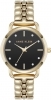 Anne Klein Gold-Tone Black Dial Crystal Accented Link Bracelet Ladies Watch AK/5234BKGB