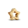 Pandora Reflexions star clip charm in 14k gold-plated