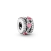 Pandora Sparkling Triple Halo Hearts Charm