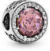 PANDORA Radiant Hearts Charm - Blush Pink Crystal & Clear CZ - 791725NBP
