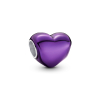 Pandora Metallic Purple Heart Charm