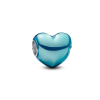 Pandora Metallic Sky Blue Heart Charm