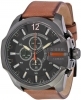 Diesel Mega Chief Leather Chronograph Mens Watch DZ4343