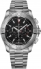 Breitling Super Avenger B01 Chronograph 46 Black Dial Leather Automatic Mens Watch