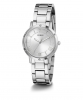 Guess Roman Numeral Silver Dial Silver Tone Ladies Watch GW0404L1